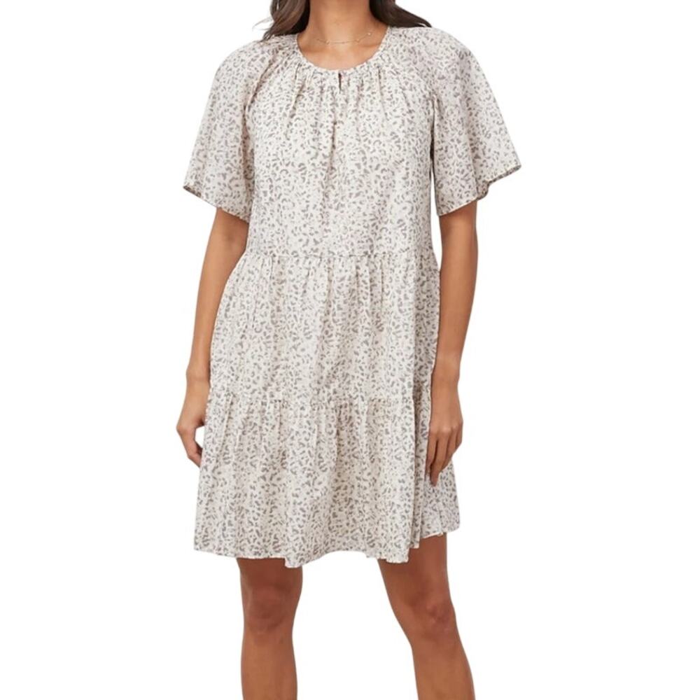 Rails Size XL Cotton Mini Clarissa Dress Watercolor Cheetah
